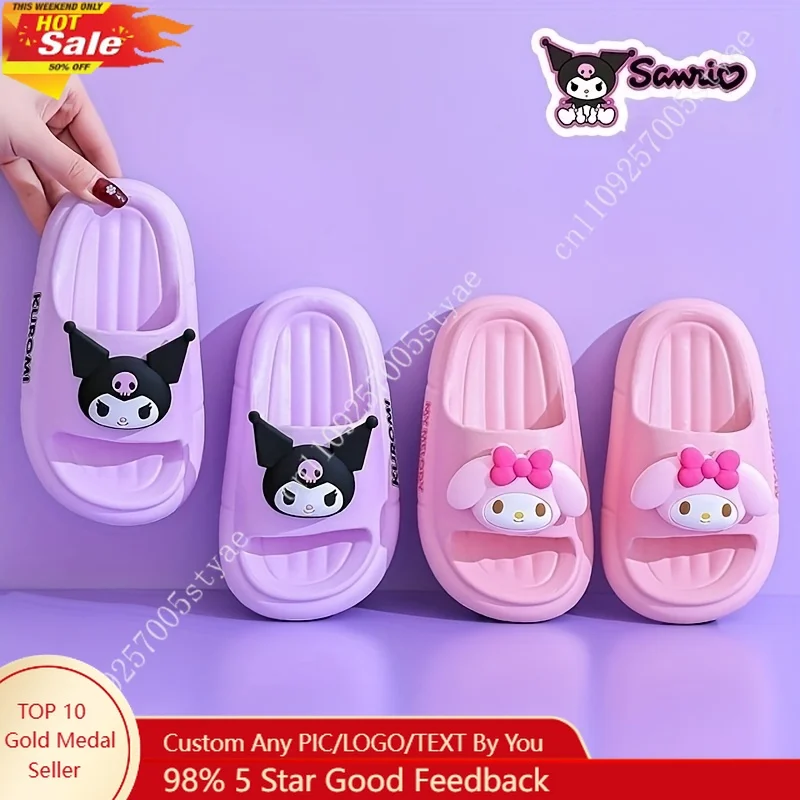 

Kuromi Cartoon Girl Slipper Summer Breathable Durable Shoes