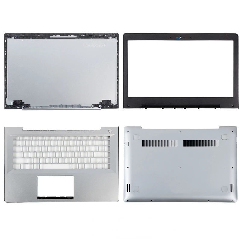 

New For Lenovo ideapad 300S-14ISK 500S-14ISK LCD Rear Lid Back Cover Front Bezel Palmrest Upper Bottom Base Case Housing Silver