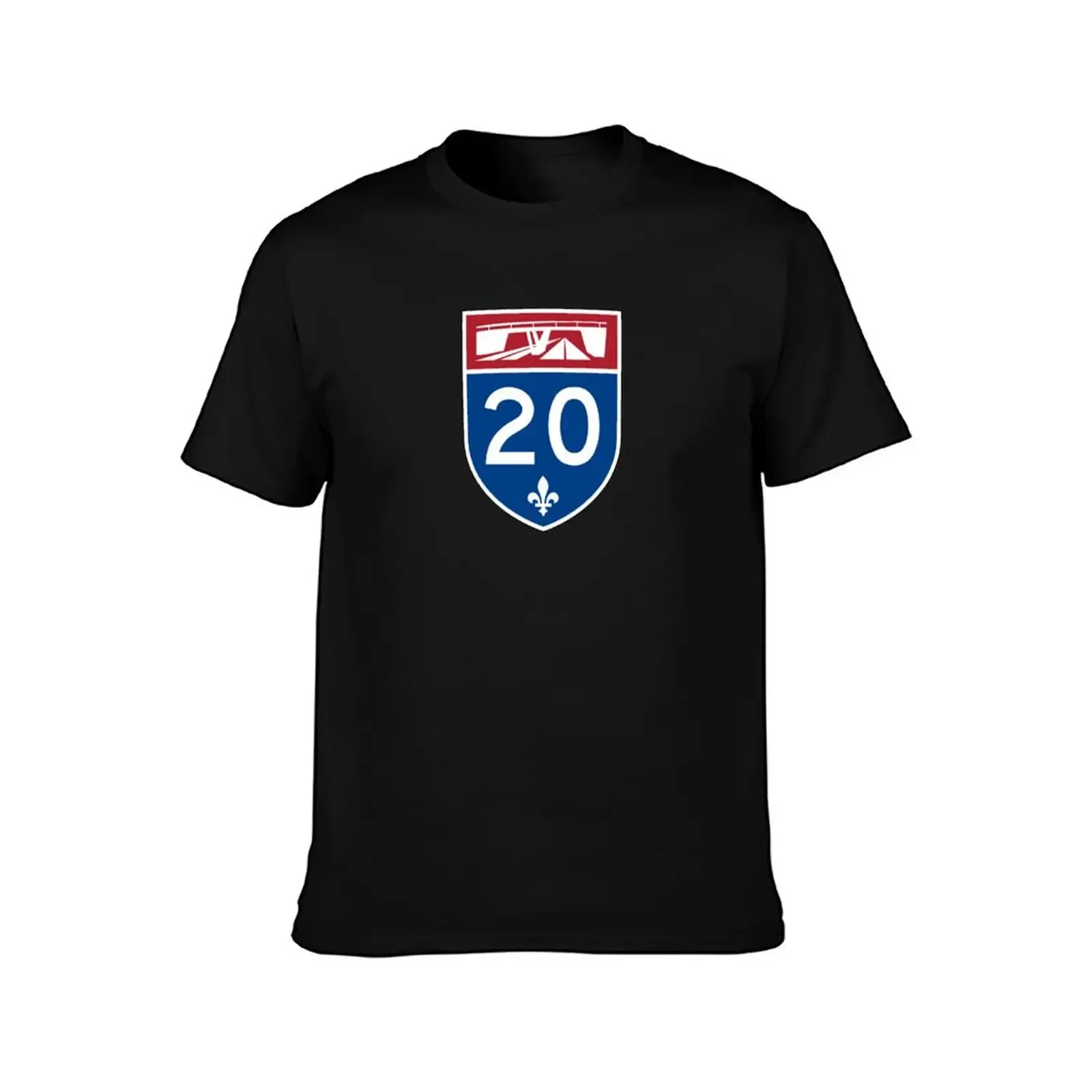 Autoroute 20, Québec CANADA T-Shirt boys whites blue archive anime customizeds men tshirt