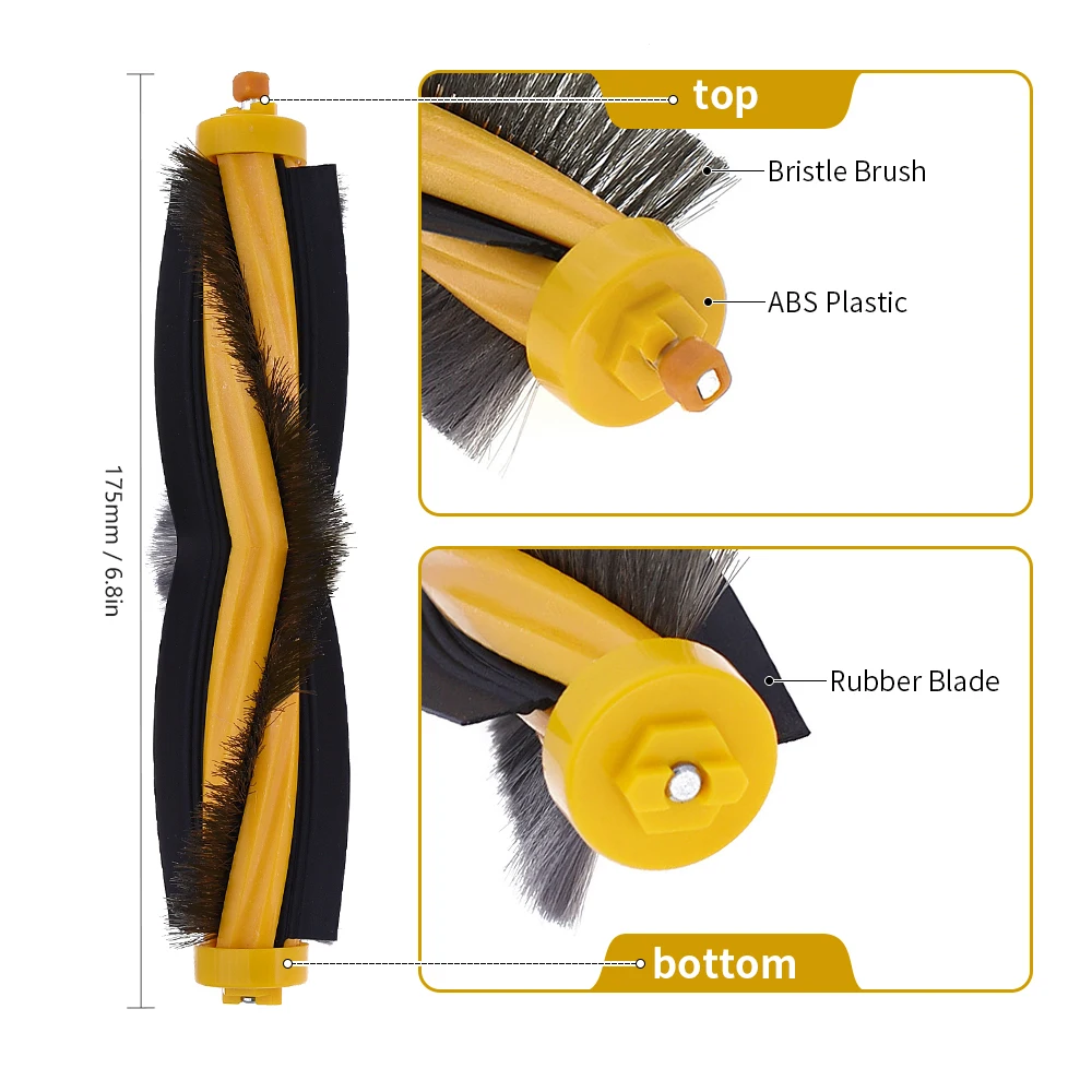 Escova lateral principal hepa filtro mop compatível com ecovacs deebot 900 901 m87 m88 robô aspirador de pó peças acessórios do agregado familiar