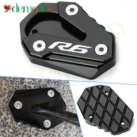 Accesorios de motocicleta para YAMAHA YZF-R6 YZF R6 YZFR6 CNC soporte de pie de aluminio soporte lateral ampliar extensión soporte placa Pad