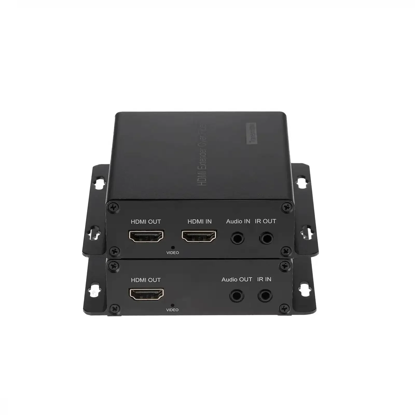 In stock 1080P HD MI To  lc Fiber Optic 20KM video in with loop out kvm audio fiber optic converter view 3