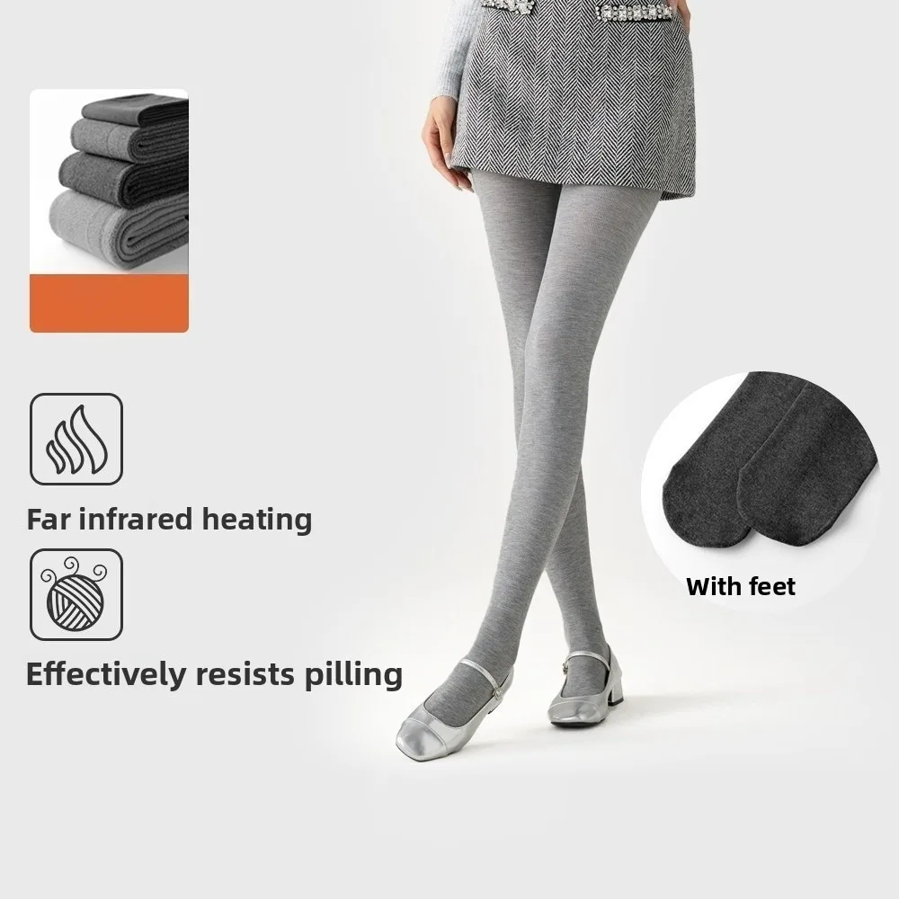 

New Warm Women's Light Compression Tights Slimming Thermal Long Pants Comfort Knitted Women Leggings Women