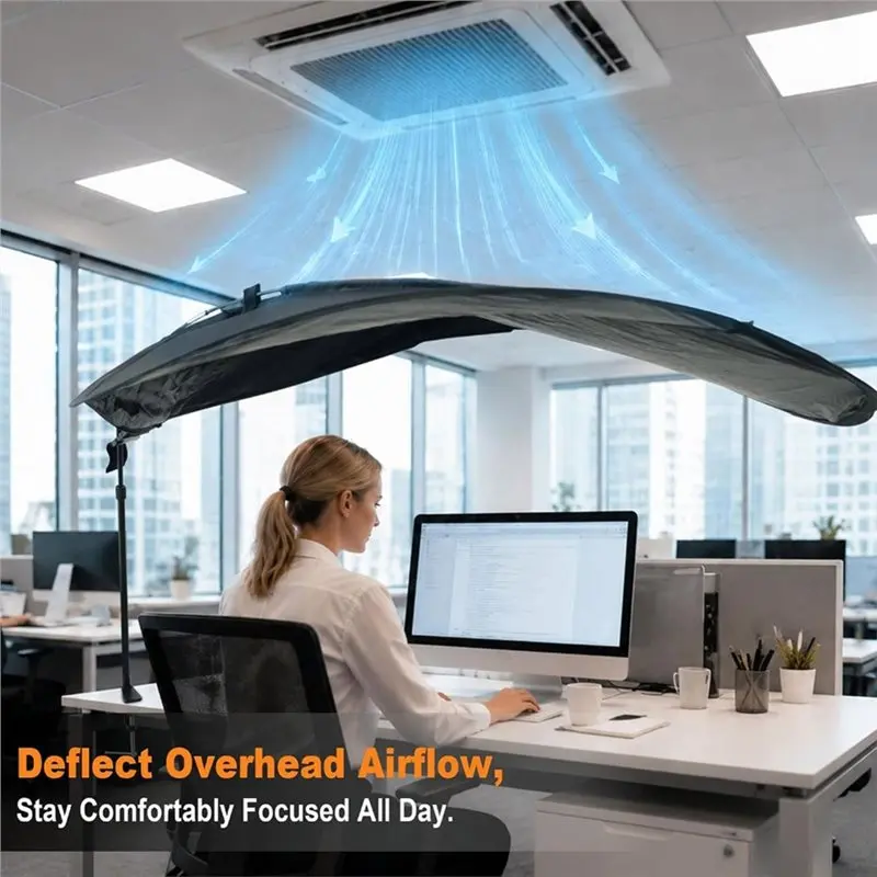 ABVS Offices Cubicle Desk Shade,Designed For Light Sensitive Workers,Idea For Offices Cubicles And Orginal Desk Canopy