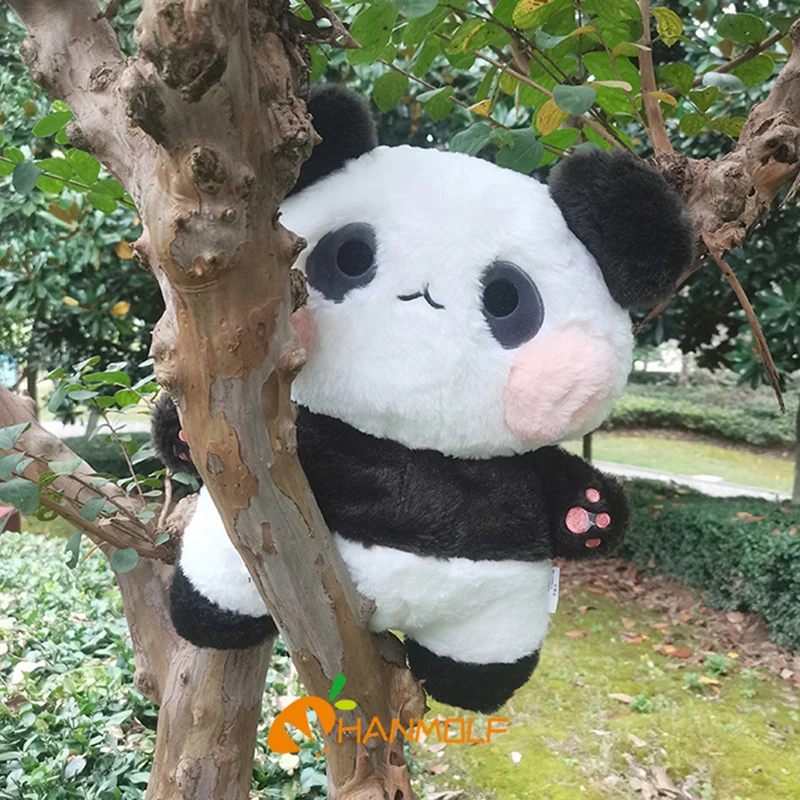 40 cm Cartoon Riesenpanda Puppe Plüschtier Kawaii Kuscheliges Tier Gefülltes Flauschiges Plüschtier Peluche Grau Grün Lila Braun Rosa Geschenk