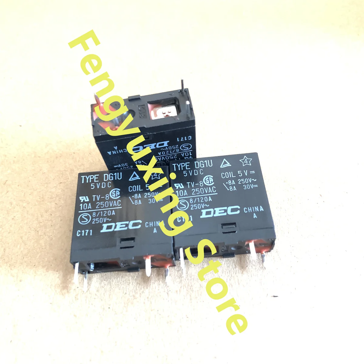 Brand new original TYPE DG1U 5VDC DEC relay 10A 5V 4-pin TV-8 normally open type