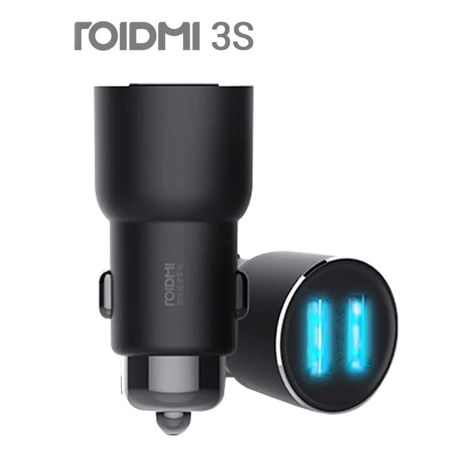 Roidmi-REPRODUCTOR de música MP3 para coche, transmisor FM para iPhone y Android, 3S, Mojietu, Bluetooth, 5V, 3.4A, Cargador USB Dual