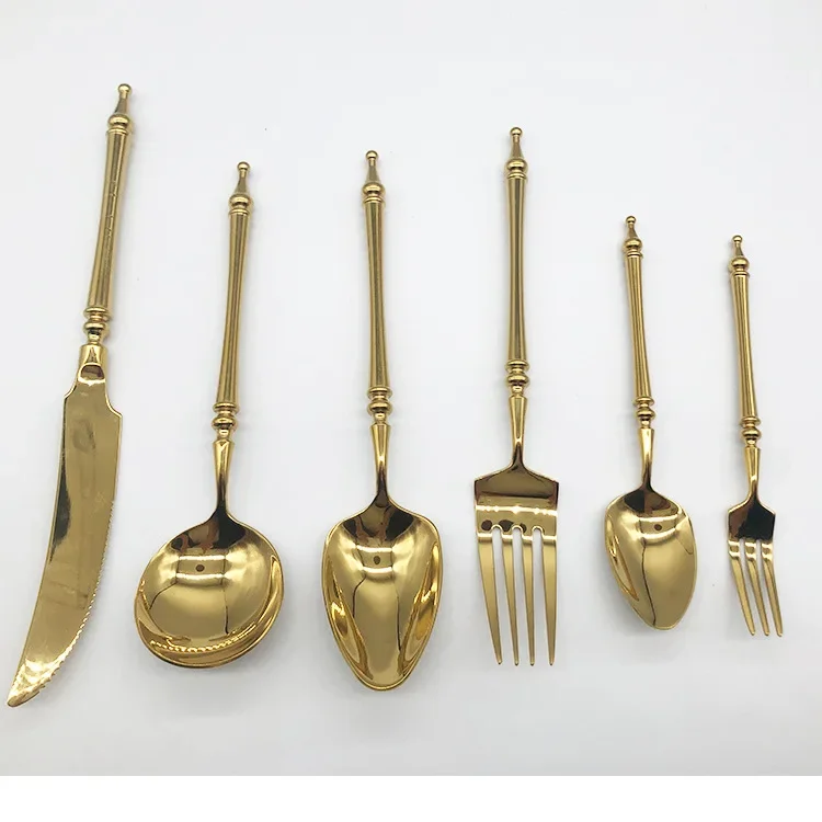 

Набор столовой посуды из нержавеющей стали, креативный, Португалия, Европейский, набор из 6 высококлассных материалов