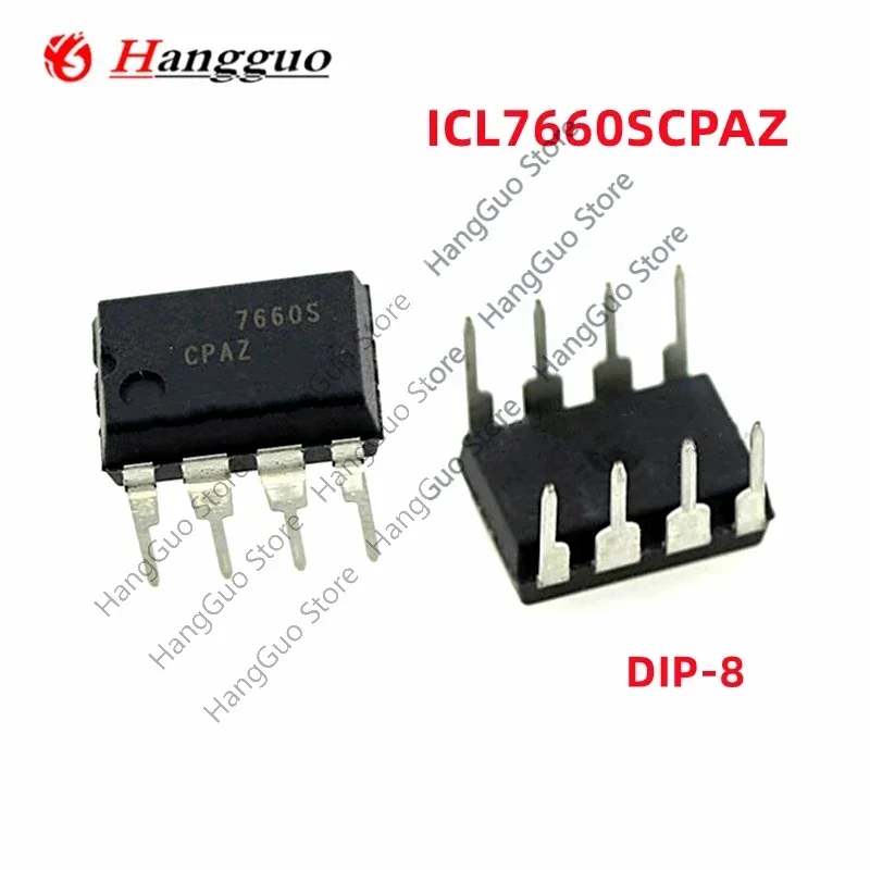 100Pcs/Lot Original ICL7660SCPAZ DIP-8 Power chip voltage converter Chip