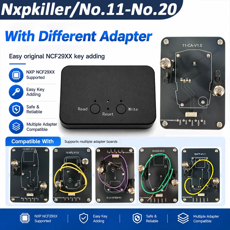 CNP259 Unlimted Token Device With Solder-Free Adapter Compatiable For Nxpkiller NCF Chip Remote For Changan For Cadillac