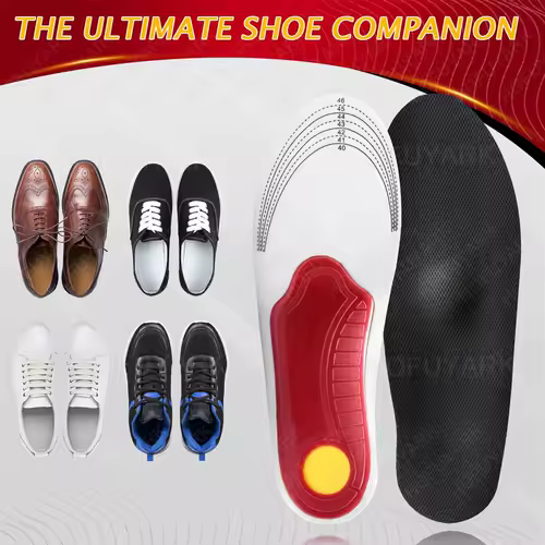Orthotic Insole Men High Arch Support Flatfoot Orthopedic Insoles For Feet Ease Pressure Plantar Fasciitis Pain Relief Shoe Sole - Image 6