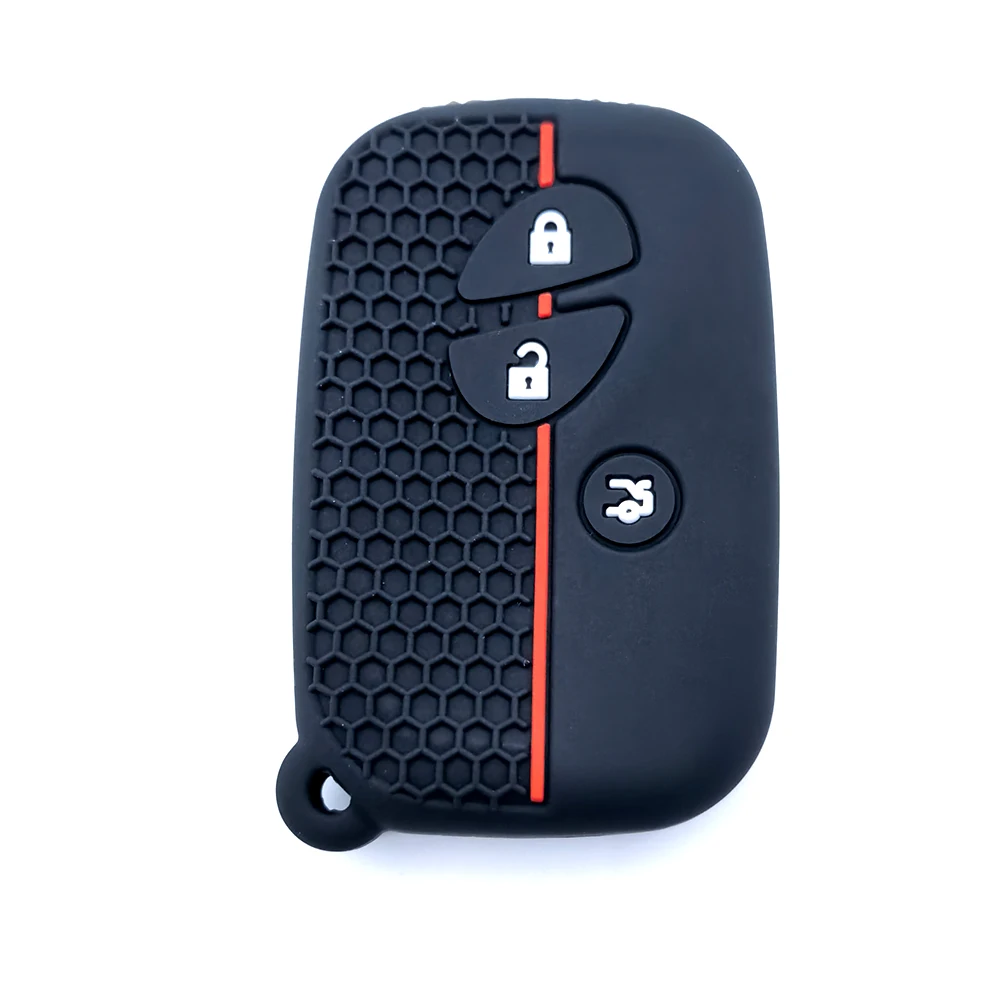 3 Buttons Silicone Car Fob Key Case Holder Cover Shell for Lexus IS Is250 Ct200h 2015 GX460 GS300 IS220 Rubber Remote Protector