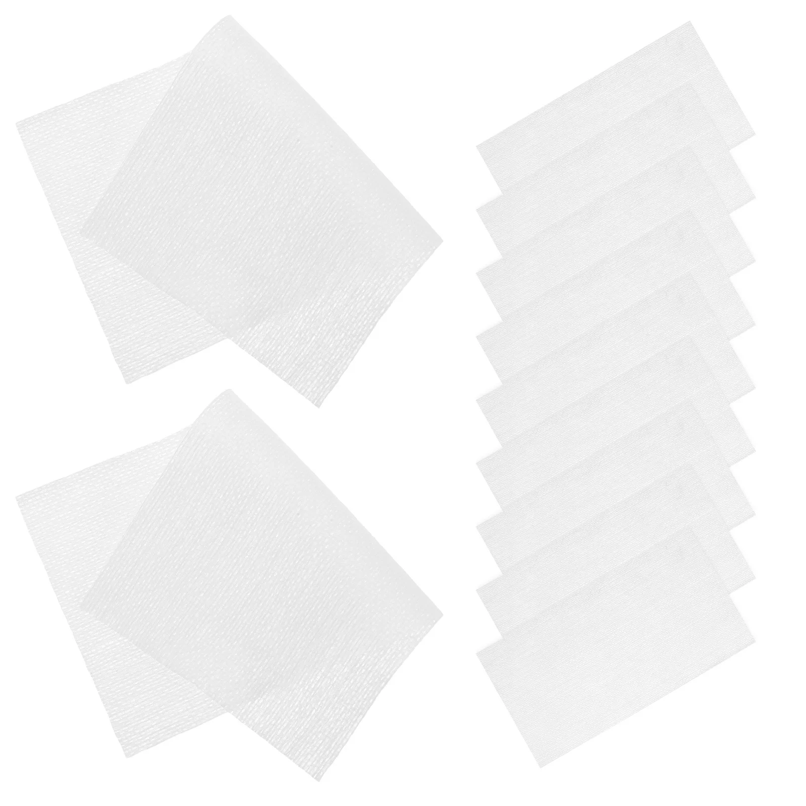 500 個美容綿パッド伸縮性のある洗顔メイク落としラウンドトナー敏感肌用不織布