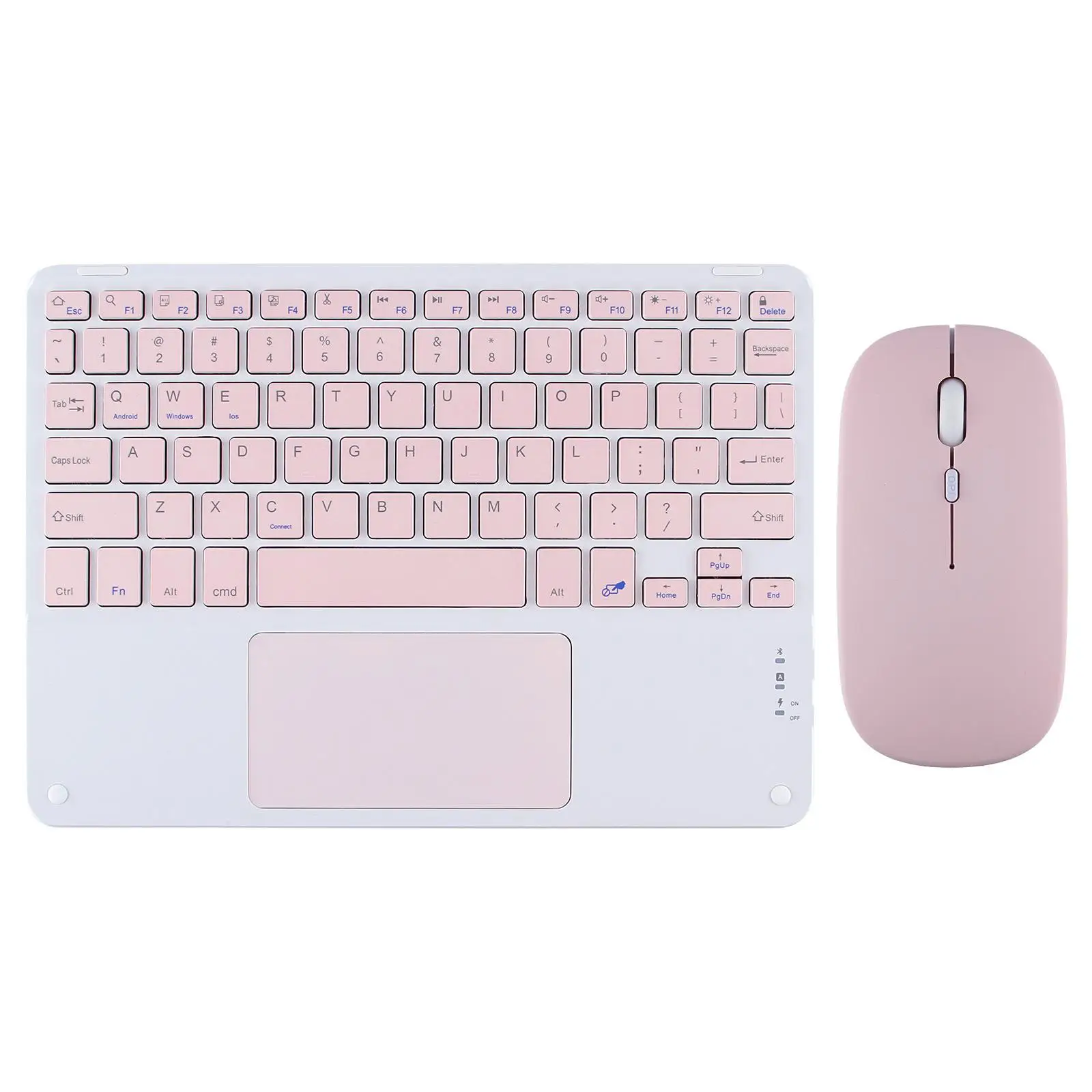 

Universal Touch Bluetooth Keyboard with Magnetic Suction Wireless Mouse for iPad Mobile Phone Tablet Computer - Ergonomic Design