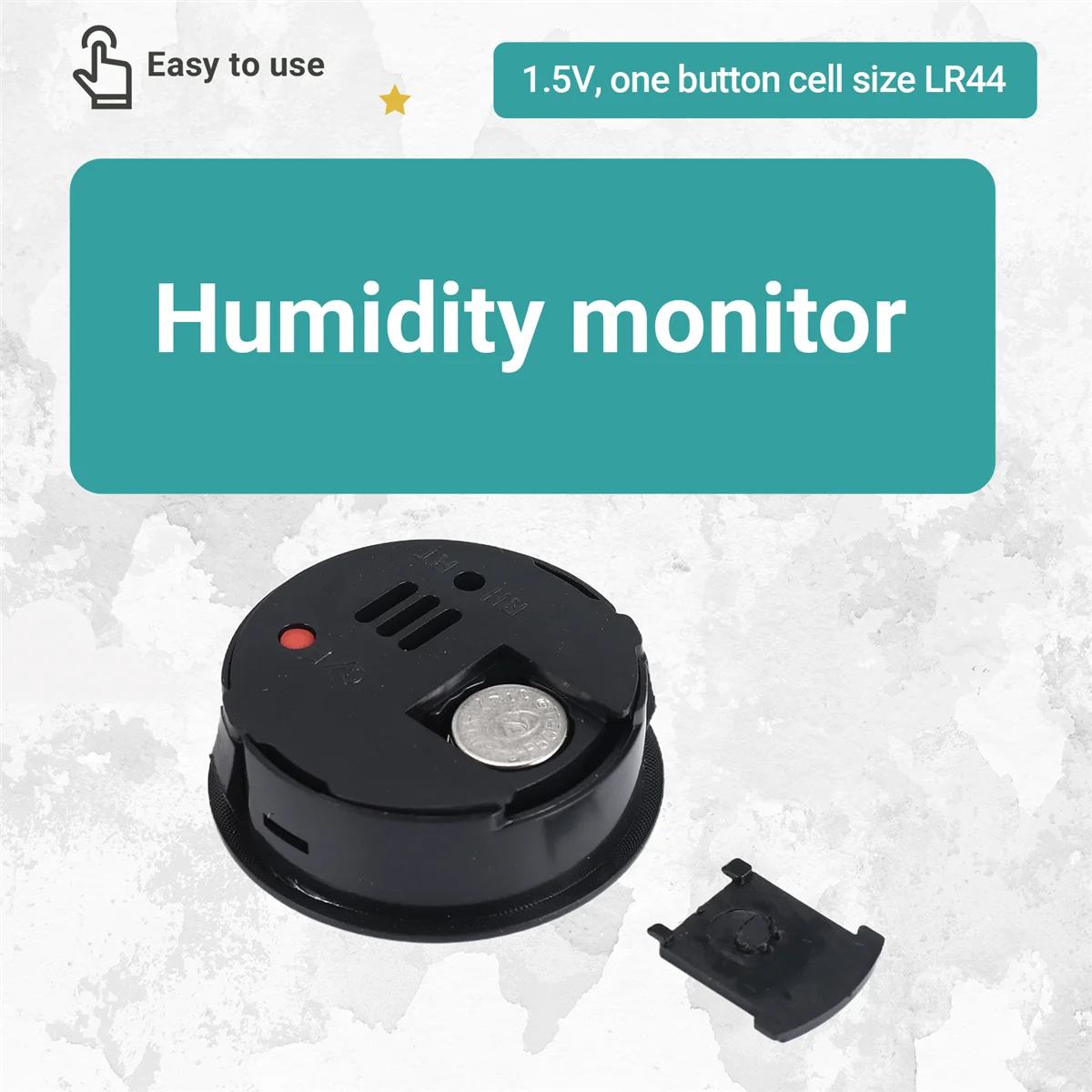 CHCH 5-pack Hygrometer Thermometer Digital LCD Monitor Humidity Meter Gauge for Humidifiers Dehumidifiers Gre