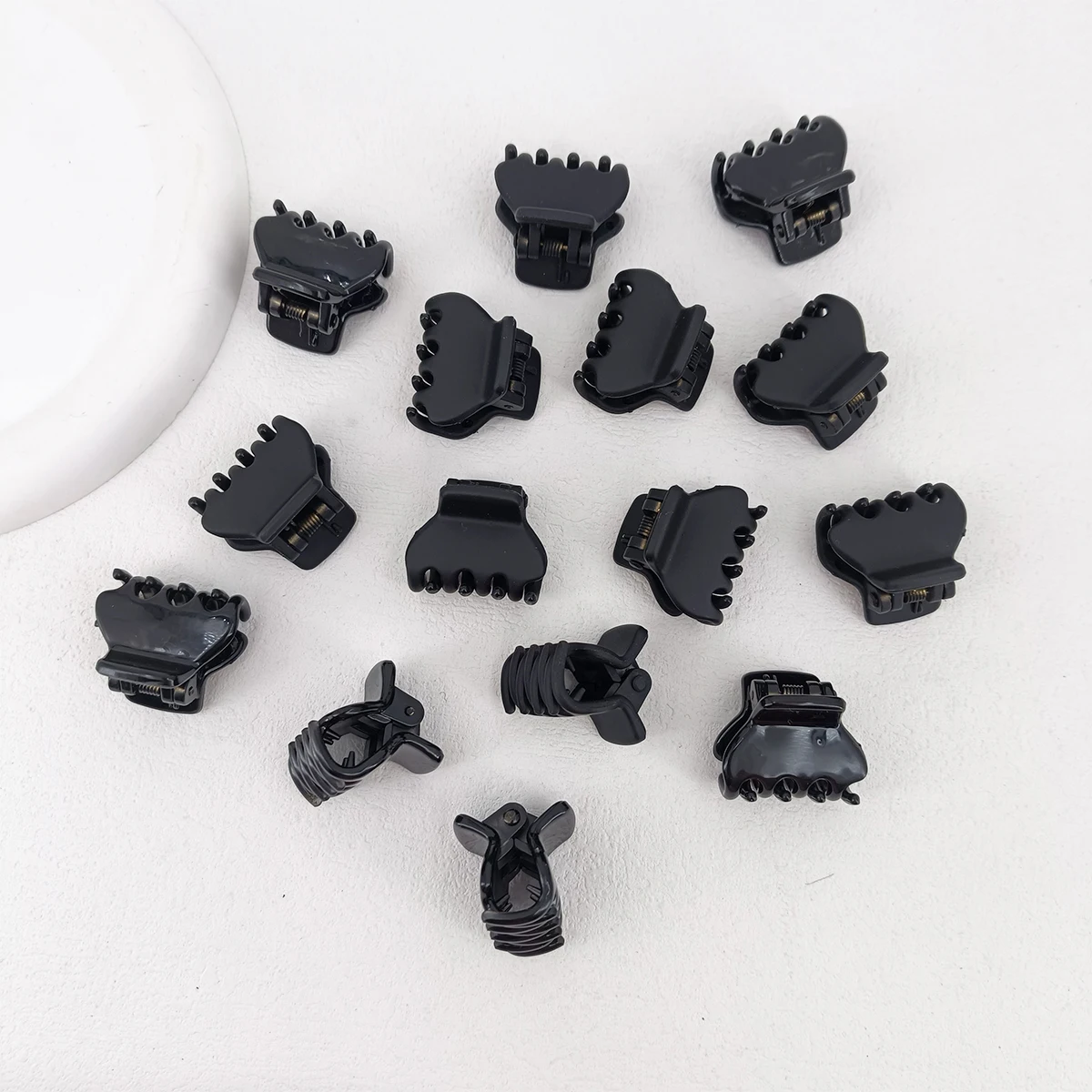 10PCS/Set Black Small Hair Claw For Women Girls Sweet Hair Ornament Claw Clip Mini Hair Clip Hairpin Fashion Hair Accessories