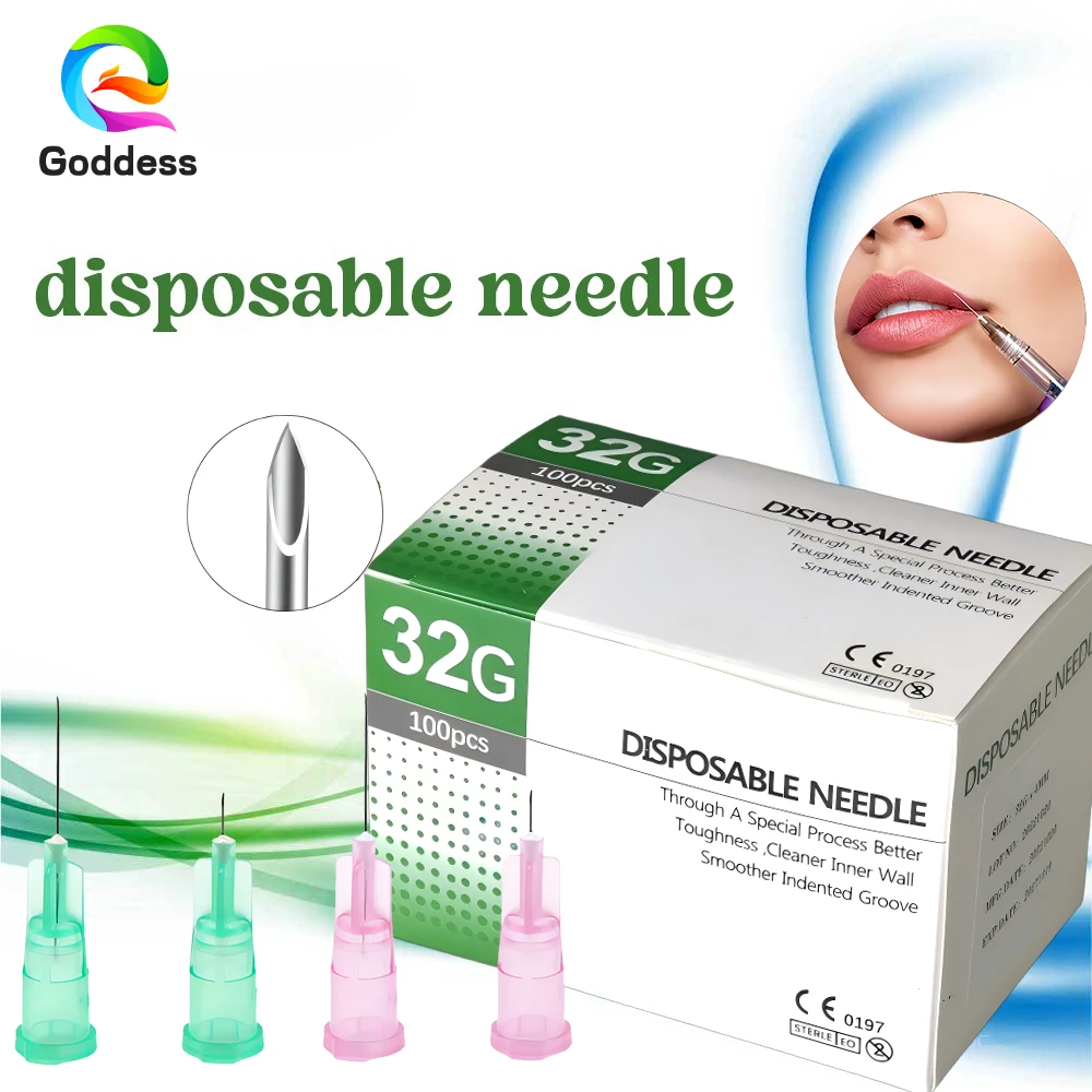 Medical 33g 4mm 33g 8mm 18G  30mm 30G 13mm 32G 13mm 34G 4mm painless beauty ultra-fine  syringe needle eyelid tool