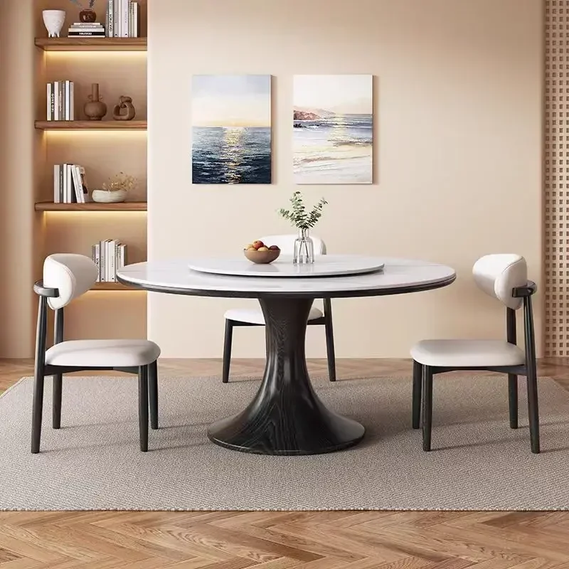 Corner Kitchen Round Dining Table People Complete Pattern Nordic Dining Table Design Luxury Muebles Cocina Kitchen Furniture