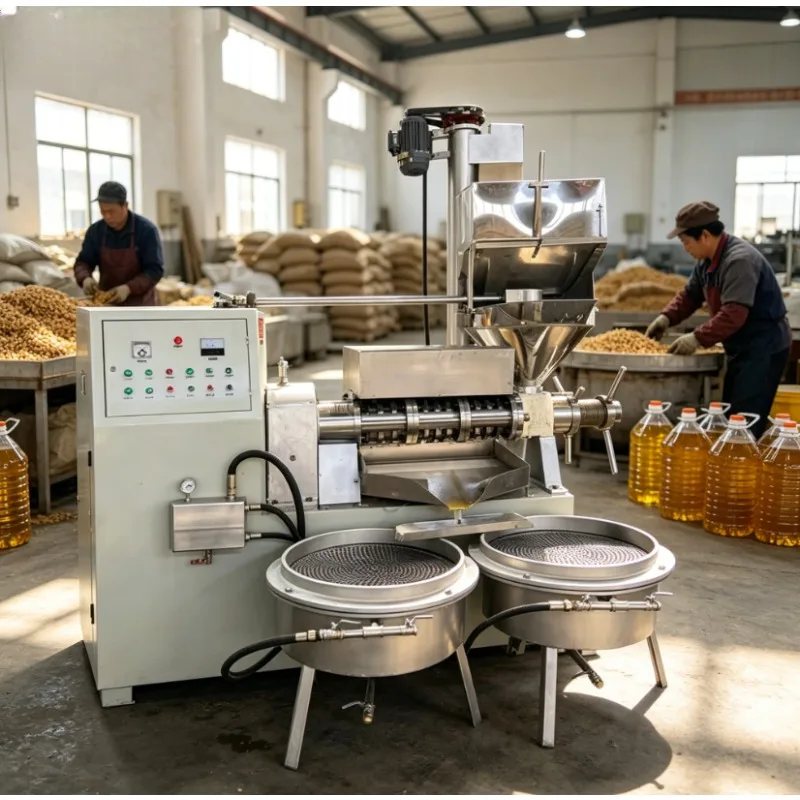 Custom Hydraulic Oil Press, Rapeseed Sesame Soybean Peanut Extractor, Automatic Cooking Oil Making Machine for Home Commercial