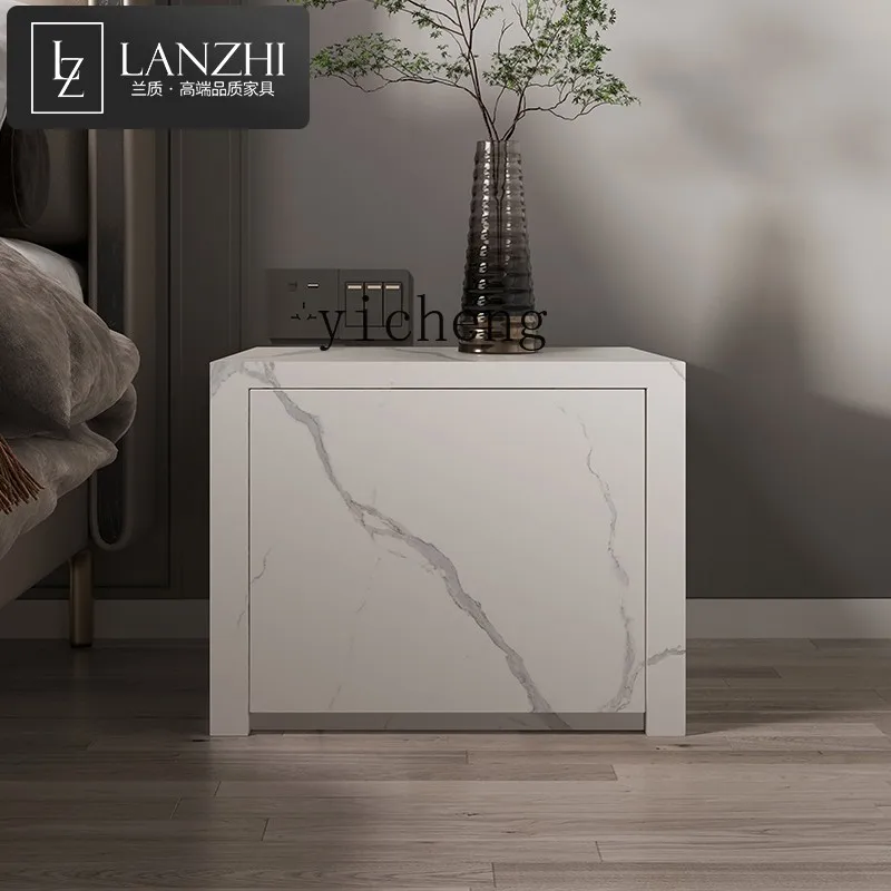 YFY  full rock slab bedside table bedroom bedside storage personalized high-end storage cabinet home accessories