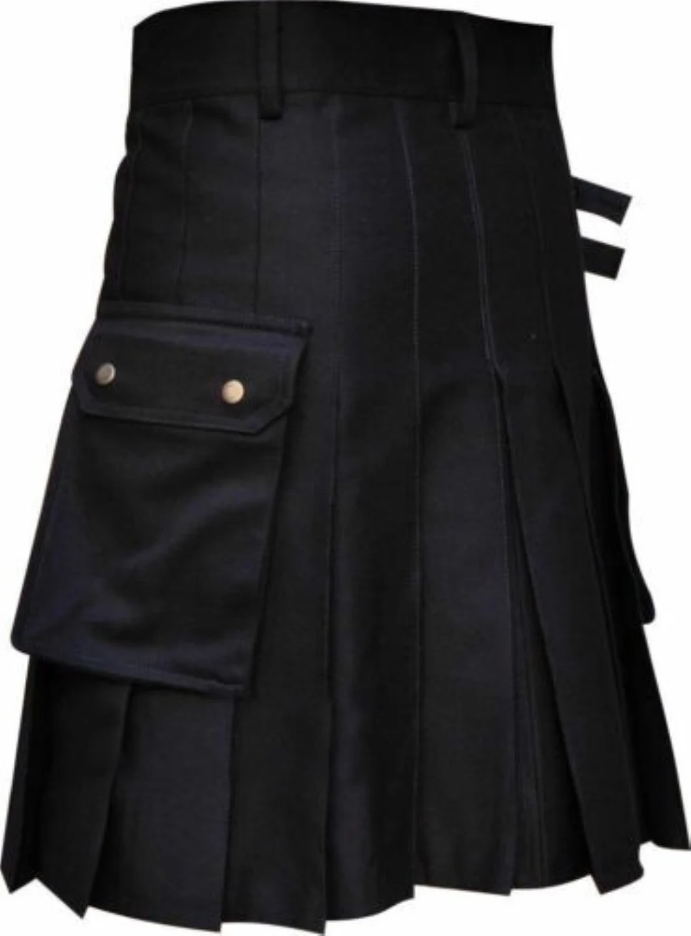 Vestido de Festival escocés para hombre, Kilt tradicional Steampunk, falda informal de moda con cremallera de Color sólido Retro