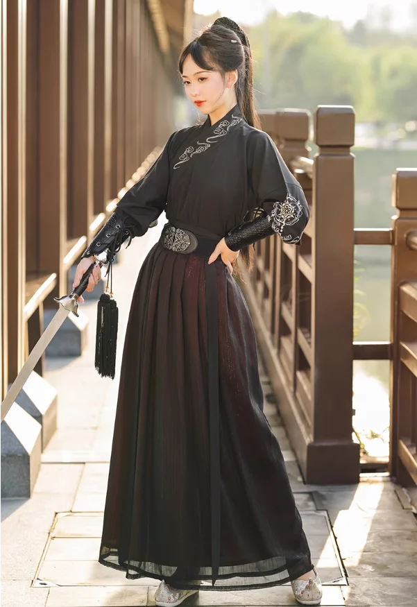 Dongfang Hanfu Spring and Autumn Xiake Handsome and Cool, Non Ancient Chinese Style Long Dress