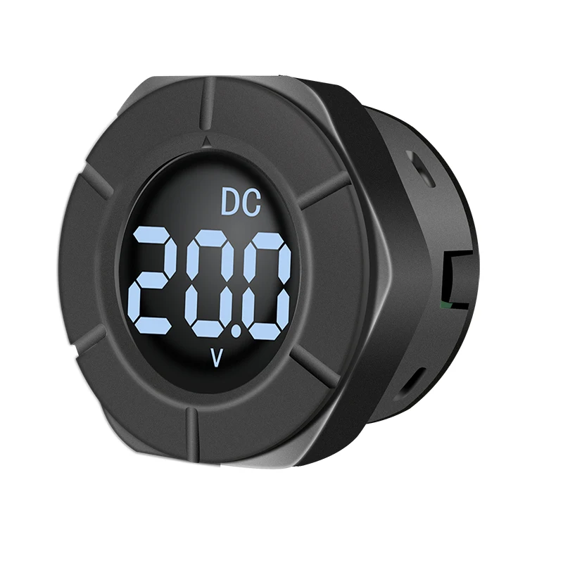 

Circular Liquid Crystal DC Digital Display Voltmeter DC0-300V Electronic Meter for Automobile Electric Vehicle