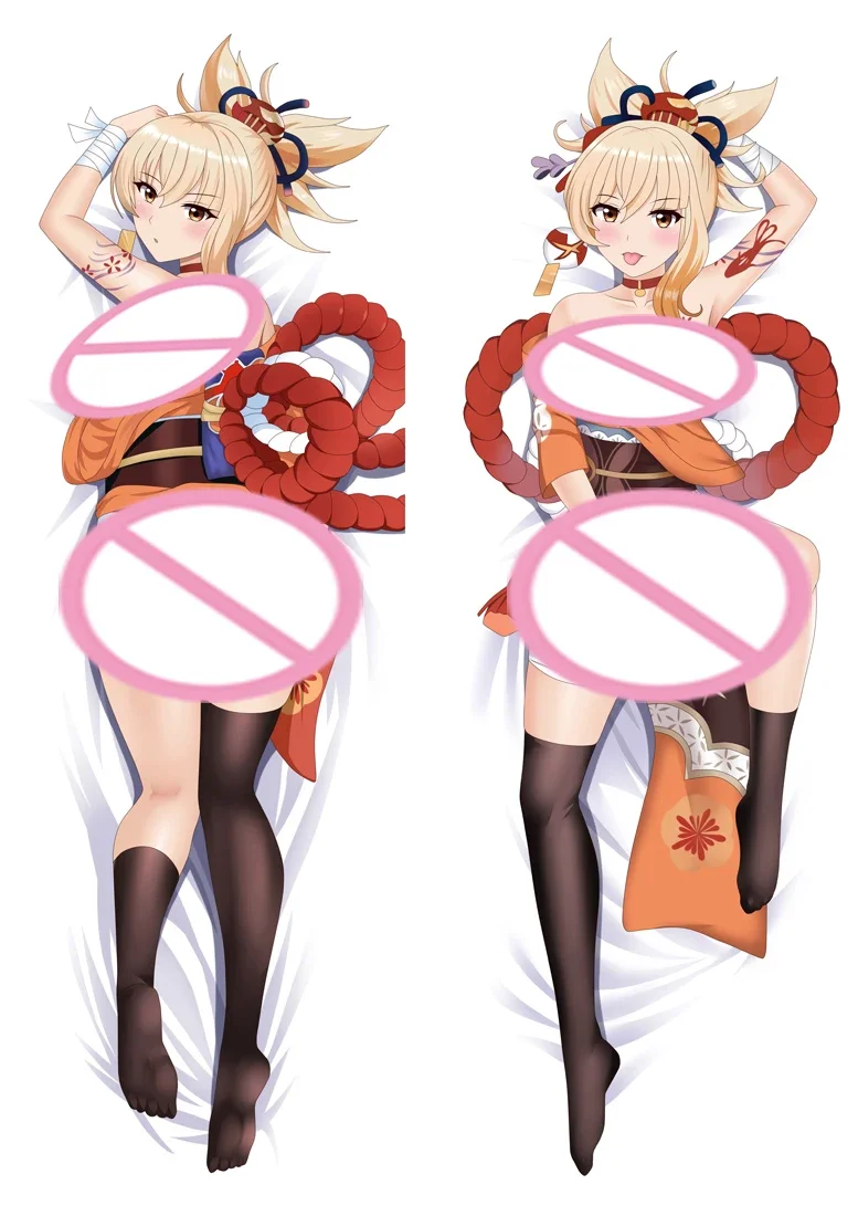 

60x180 см Genshin Impact Naganohara Yoimiya Dakimakura аниме наволочка обнимающая наволочка для спальни постельные принадлежности наволочка