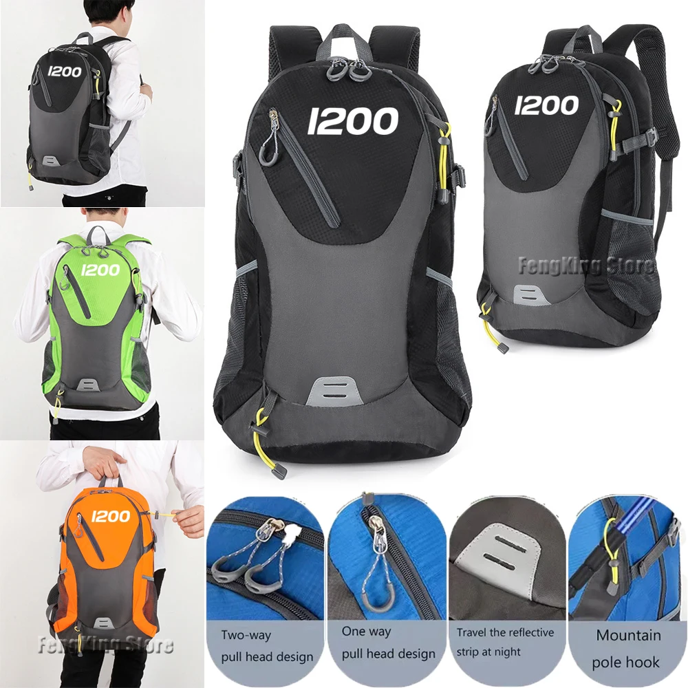 

New Outdoor Sports Mountaineering Bag Men's and Women's Large Capacity Travel Backpack For tiger 1200 rally explorer 1200 gt