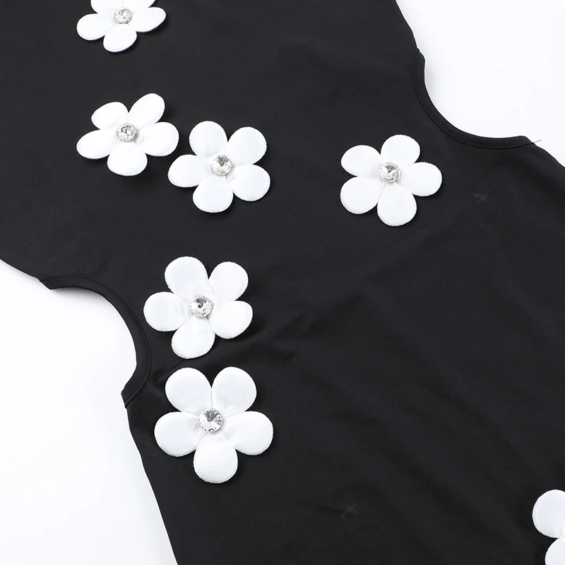 Summer 2024 New Elegant Slim Fit Long Dress Fashionable and Elegant Style Flower Small High Neck Dress For Women YY24077MHO