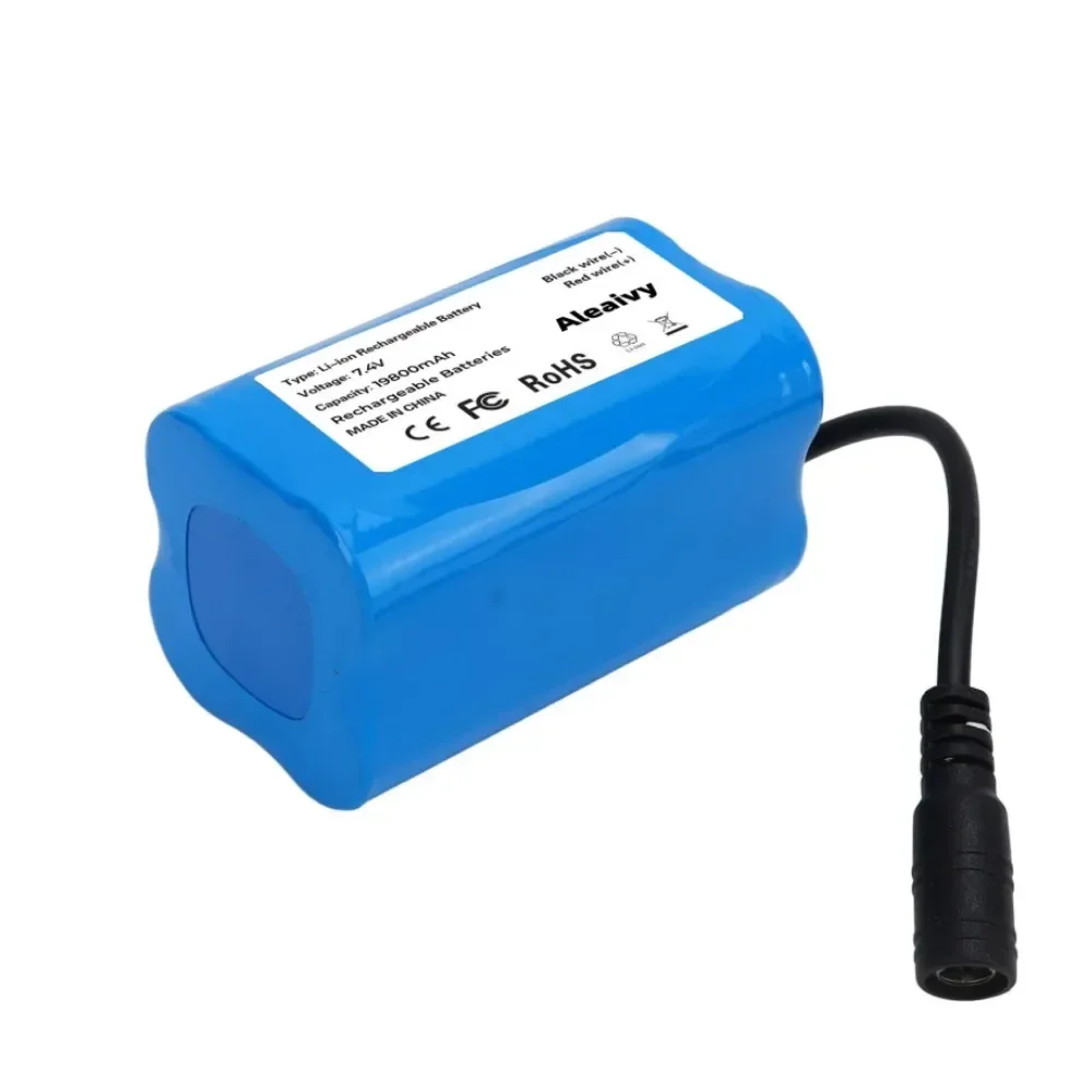 New Li ion Battery 7.4V 19800mAh For V020 V900 2011-5 V007 C18 H18 V18 D18B FX88 Remote Control RC Fishing Bait Boat Battery