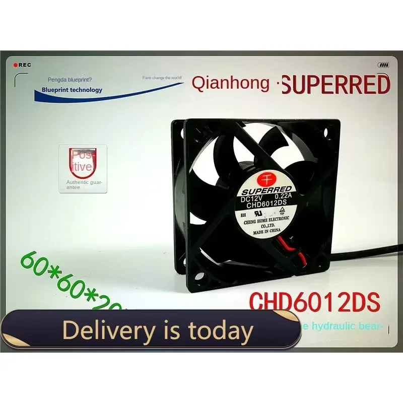 pa 60*60*20MM  Superred Chd6012ds 6020 6cm 60 * 20MM 12V Hydro Bearing Chassis Cooling Fan