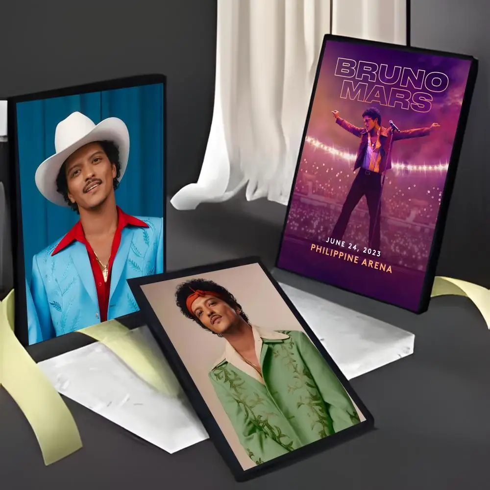 Fashion Groovy Star B-Bruno Mars Poster American Film Mural Home Childrens Room Wall Decor Print