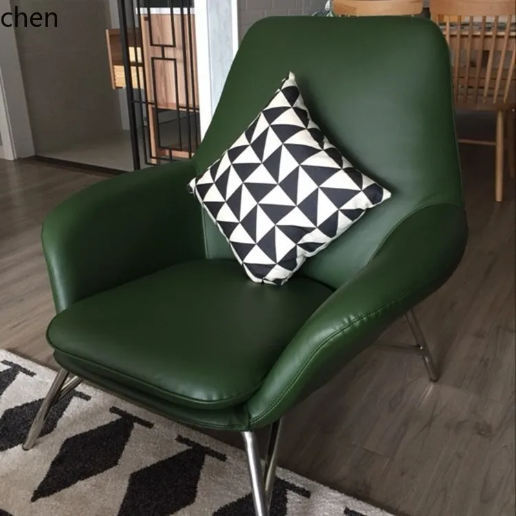 HT Single Leisure Sofa Chair Living Room Balcony Recliner Creative Reception Meeting Chair