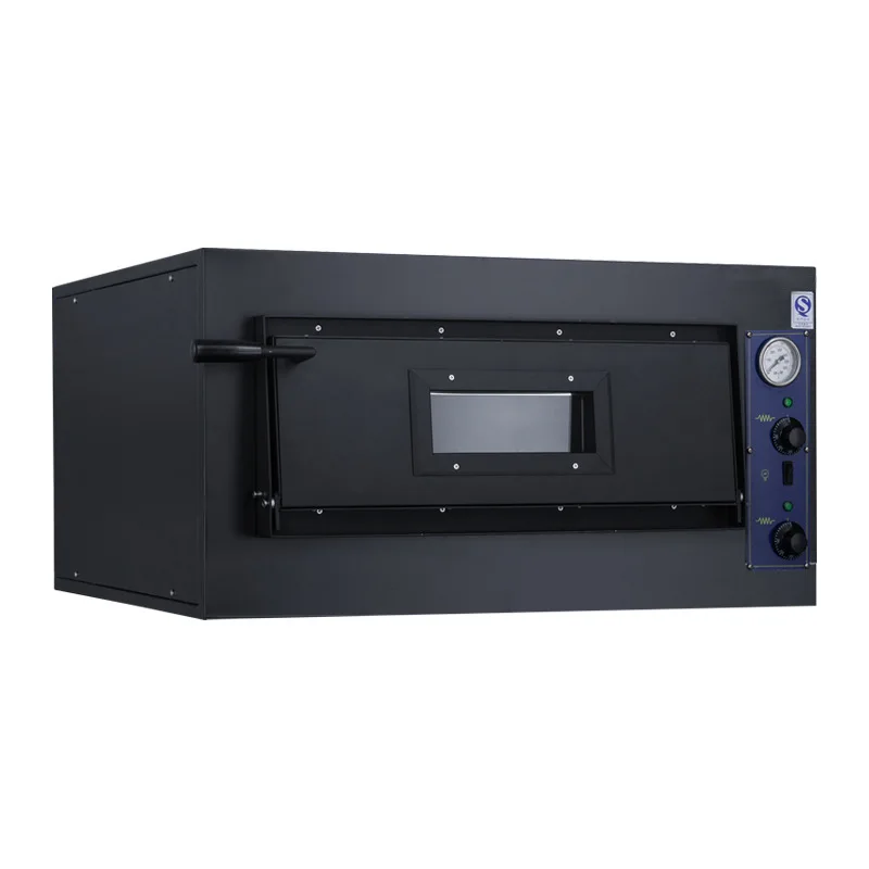 Domeus Commercial Cross-Border Large Single/Double-Layer Digital Control LED Display Electric Pizza Oven Bakery EU Plug Sliding