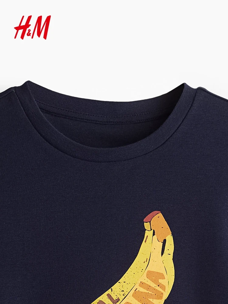 H&M Winter Women's Cotton T-irt 296053 ort Sve ort Length 00% Cotton Comfortable Fit Casual Faion Ladies' Top