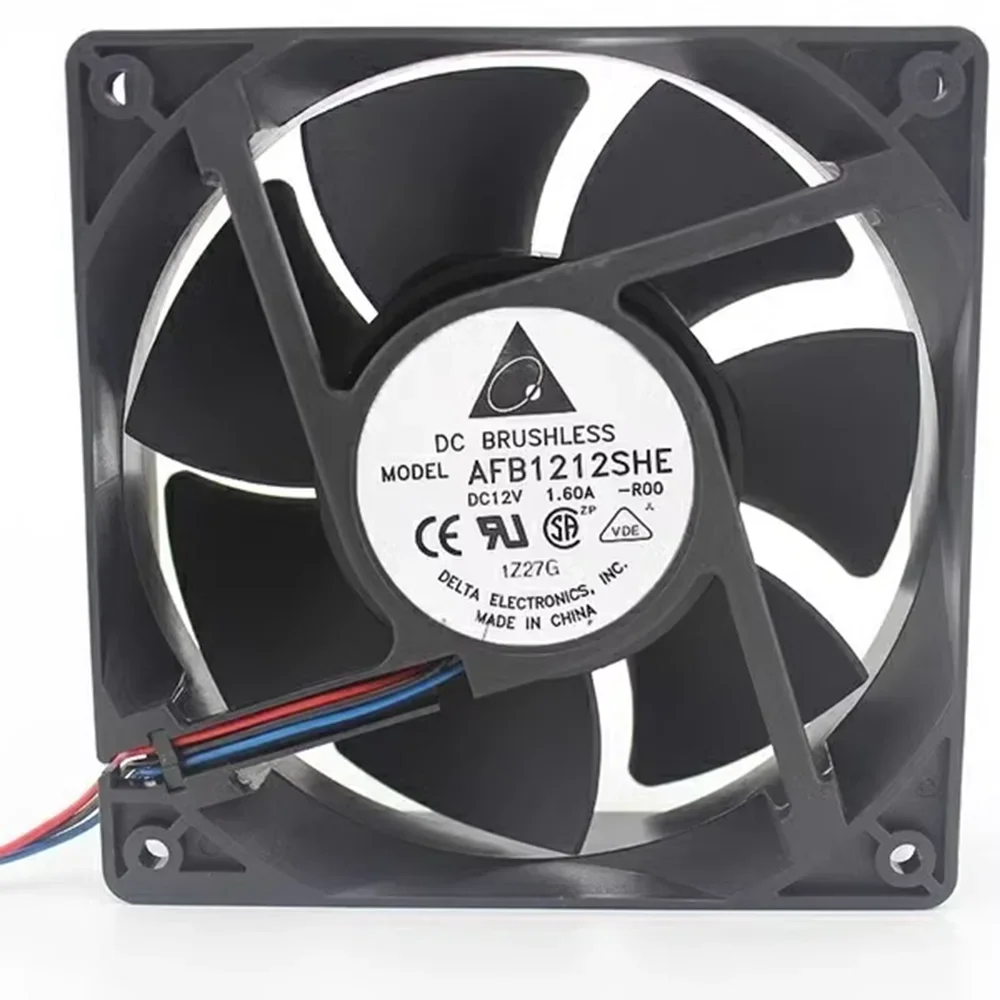 

for delta AFB1212SHE F00 DC 12V 1.60A 120x120x38mm 12CM Server Cooling Fan