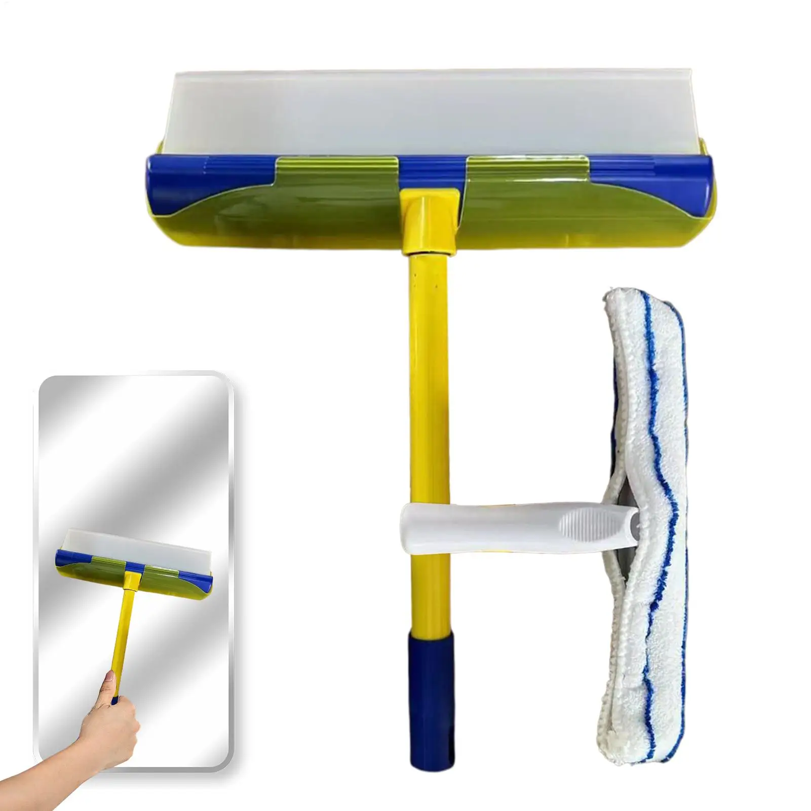 

Silicone Shower Squeegee, Mirror Cleaner Window Scraper for Bathroom Kitchen Floors Wall Home Indoor Windshields Cleaning