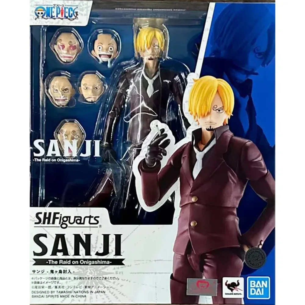 

100% Original Bandai S.H.Figuarts SHF One Piece Sanji The Raid On Onigashima Eustass Kid Spot SaleAnime Figures Model Toys