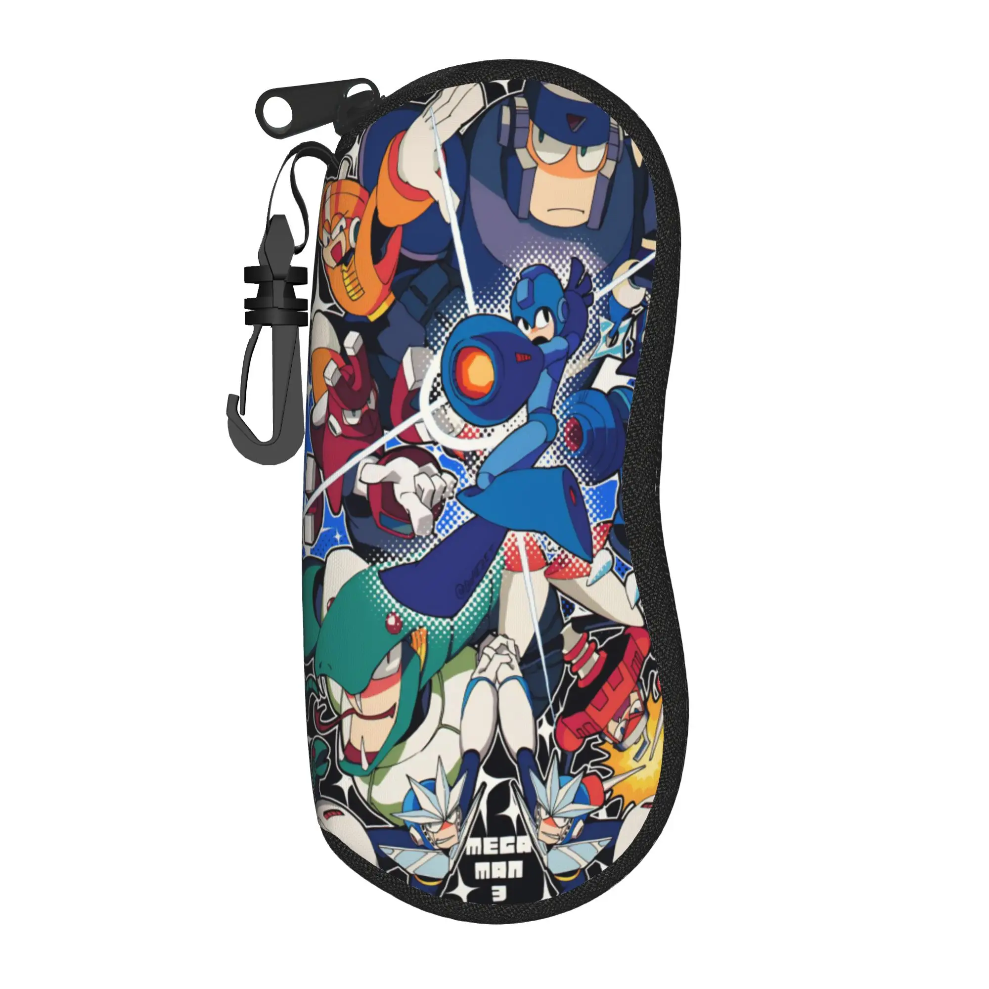 Mega man Glasses Case Gift For Girl Boy  Box  Reading Protector Print Eyeglasses Box