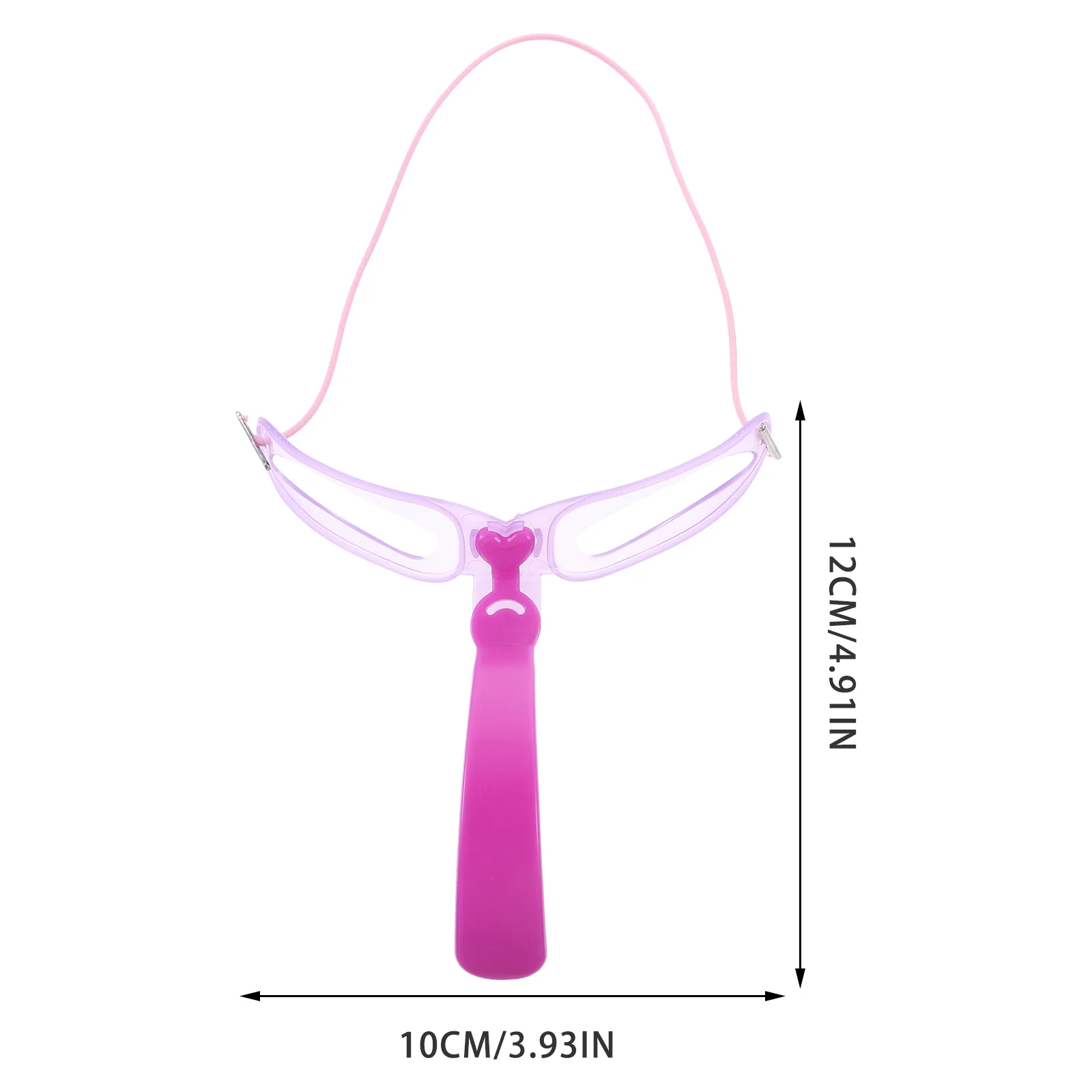 Estêncil tridimensional da sobrancelha, régua do cartão, ferramenta diy da composição, diy