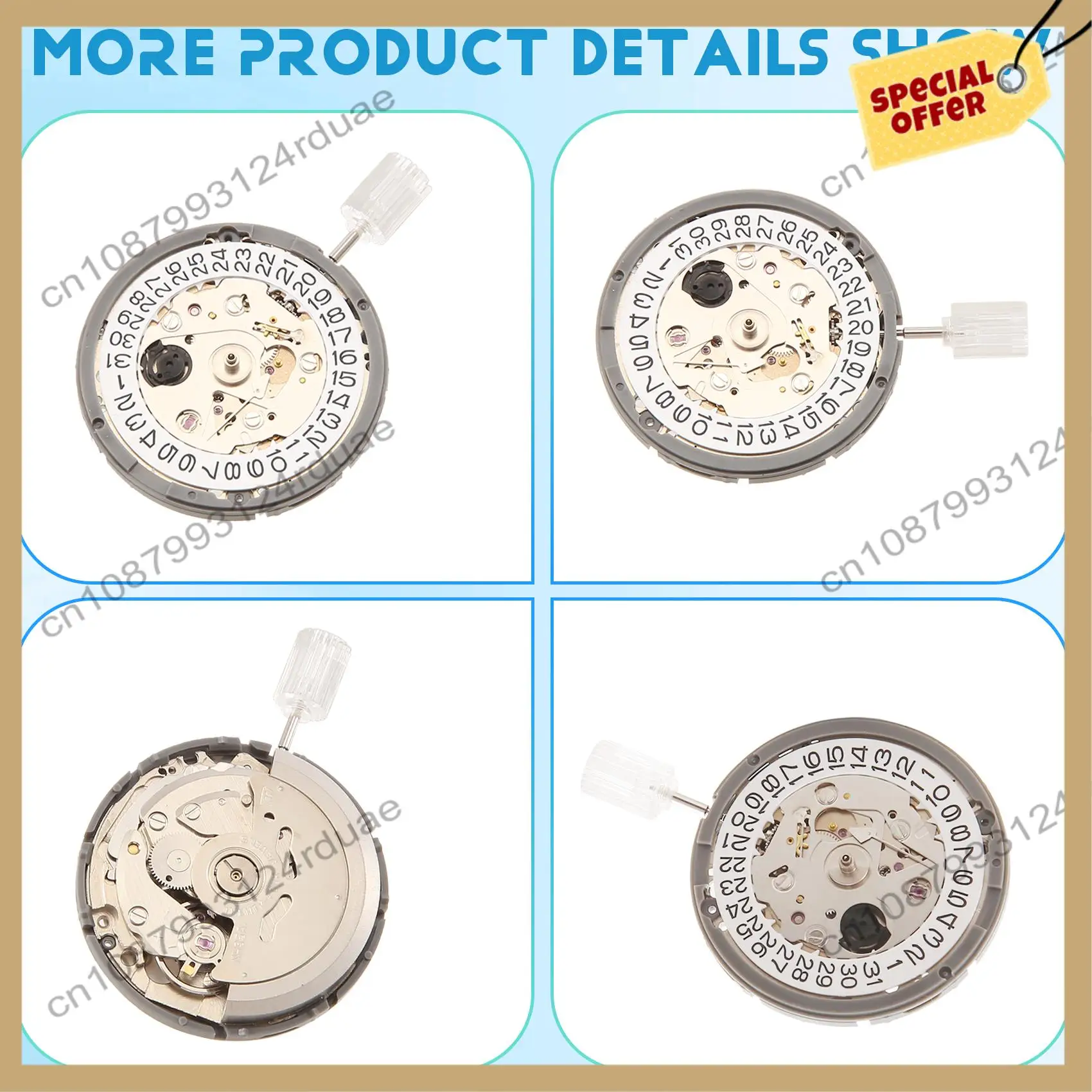 

A75T NH35 NH35A Movement High Accuracy Mechanical Watch Movement Date At 3 Datewheel 24 Jewels Automatic Self-Winding