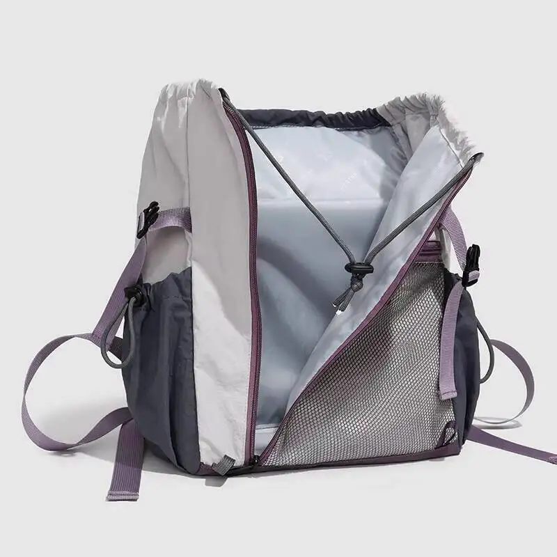 새로운 패션 숄더백 야외 경량 더블 숄더 백팩 세련되고 대용량 통근 가방 초경량 대형