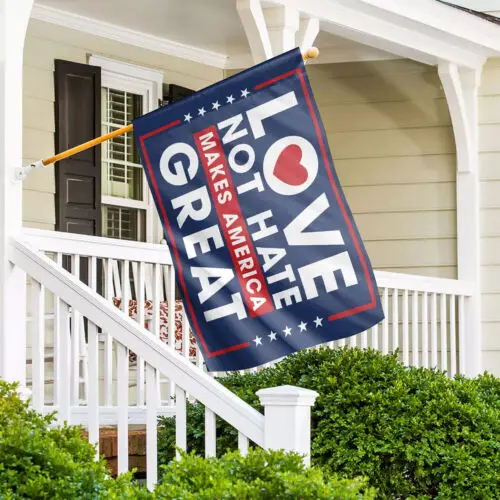 Love Not Hate делает Америку великолепным флагом Hate, нет дома, флаг, флаг для доброты