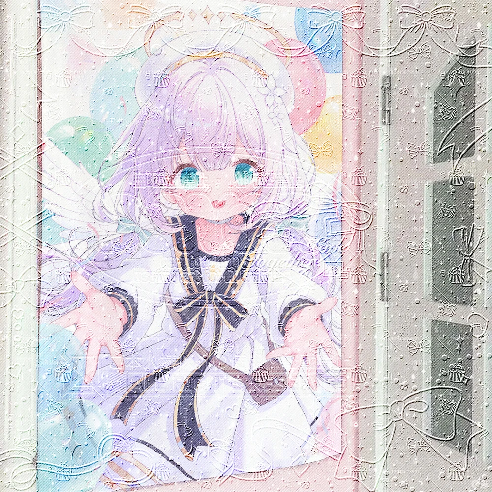 かわいい タペストリー，Kawaii Pastel Aesthetic Wall Hanging, Dorm Bedroom Decor ute Anime Angel Girl Tapestry, Kawaii Pastel Wall Hang