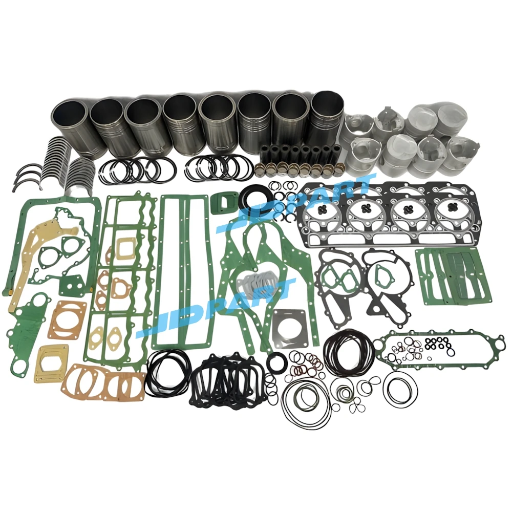 8DC2 Cylinder Liner Kit With Gasket Set Bearing For Mitsubishi Excavator Engine