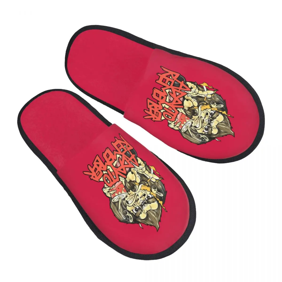 

Custom Rock Band A Day To Remember Soda Pop Ape Guest Slippers for Bathroom Women House Slipper