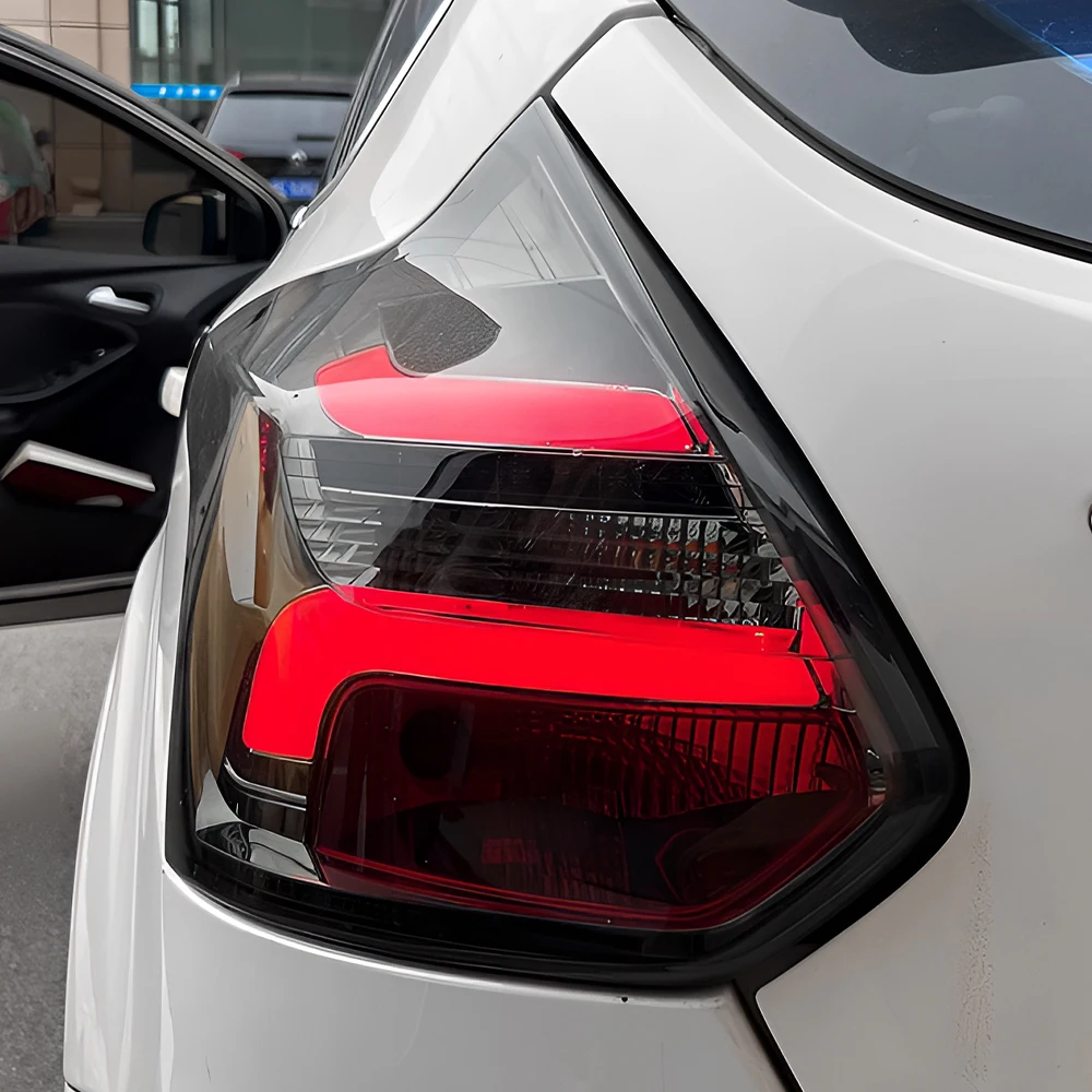

Автомобильные задние фонари в сборе для Ford Focus Hatchback 2012-2014, светодиодные автоматические задние фонари, обновленный стример, поворотник, автомобильные аксессуары
