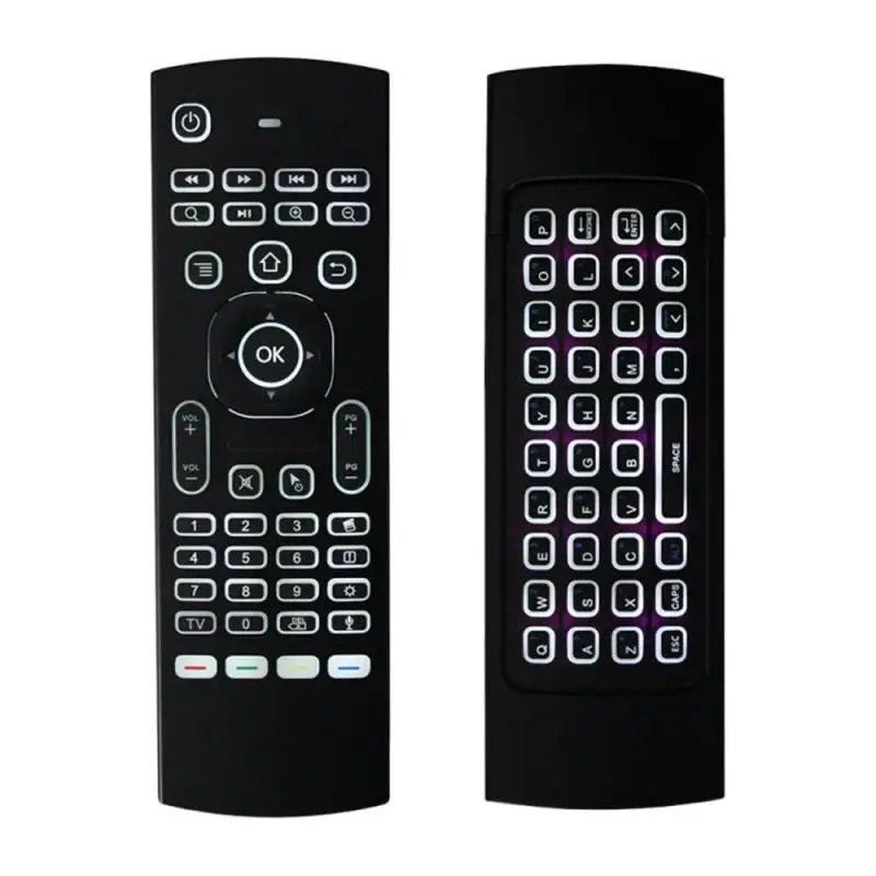 스마트 음성 리모컨 에어 마우스 백라이트, MX3 2.4G RF 무선 키보드, IR 학습, 안드로이드 9.0 TV 박스용