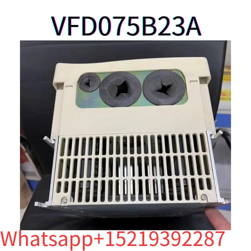 second-hand Frequency converter VFD075B23A 7.5KW 220V tested ok